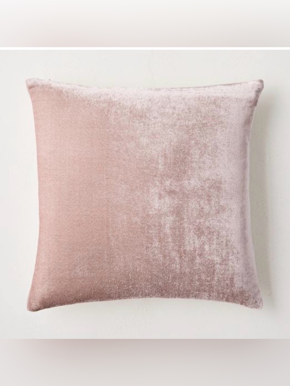 NWT WEST ELM Lush Velvet Pillow Covers SET OF 2 | Dusty Pink